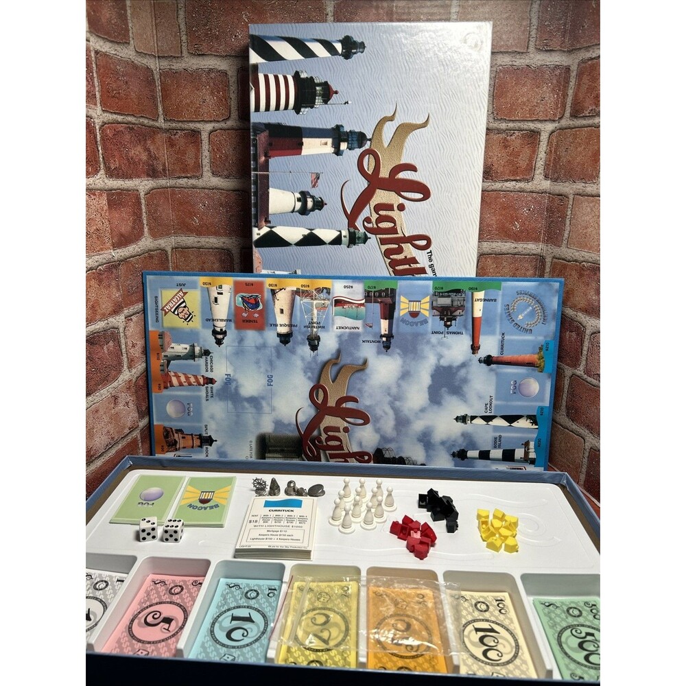 Lighthouse Opoly Late for The Sky Board Game - No Instructions